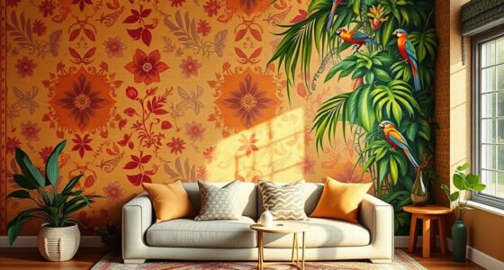 boho wallpaper murals ideas