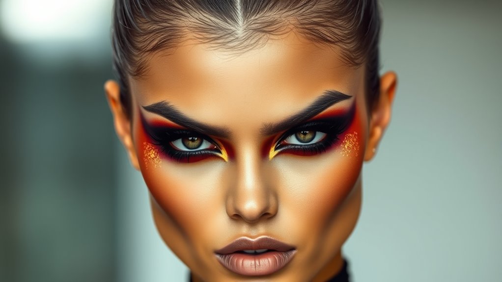bold contoured confident looks
