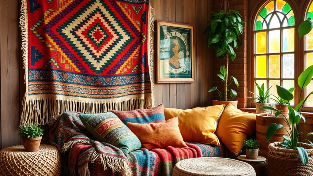 bold eclectic pattern mixing