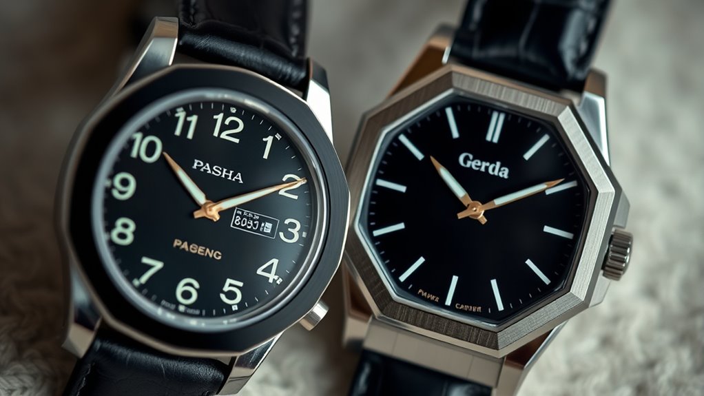 bold geometric watch design