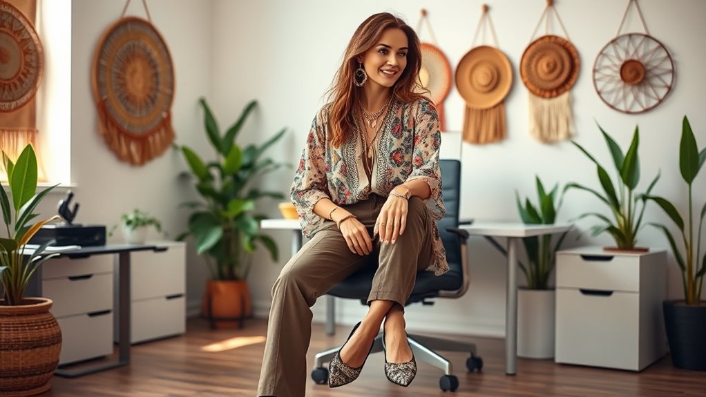 bold jewelry and footwear
