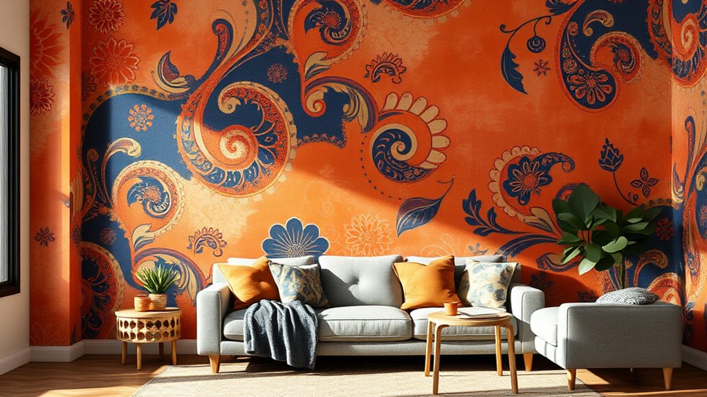 bold mural transforms space