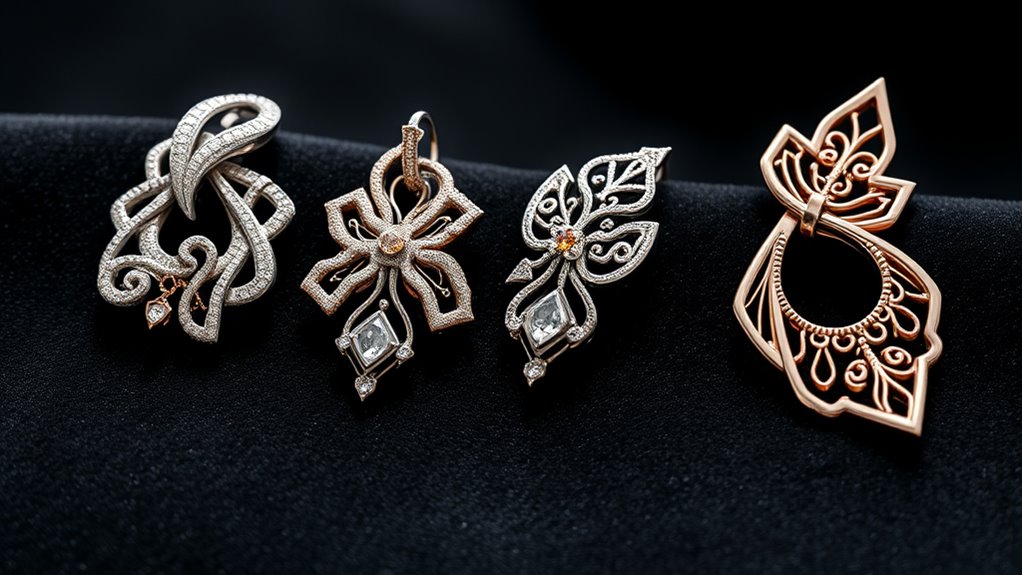 bold sculptural layered jewelry