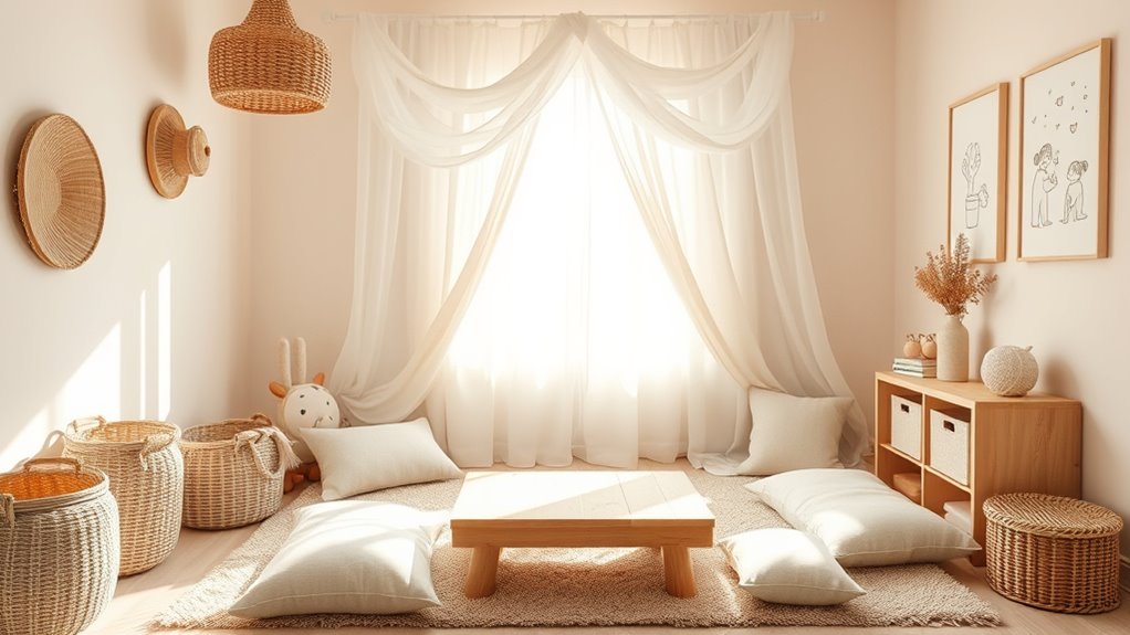 calming colors with accents