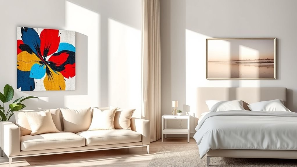 choose artwork to match rooms