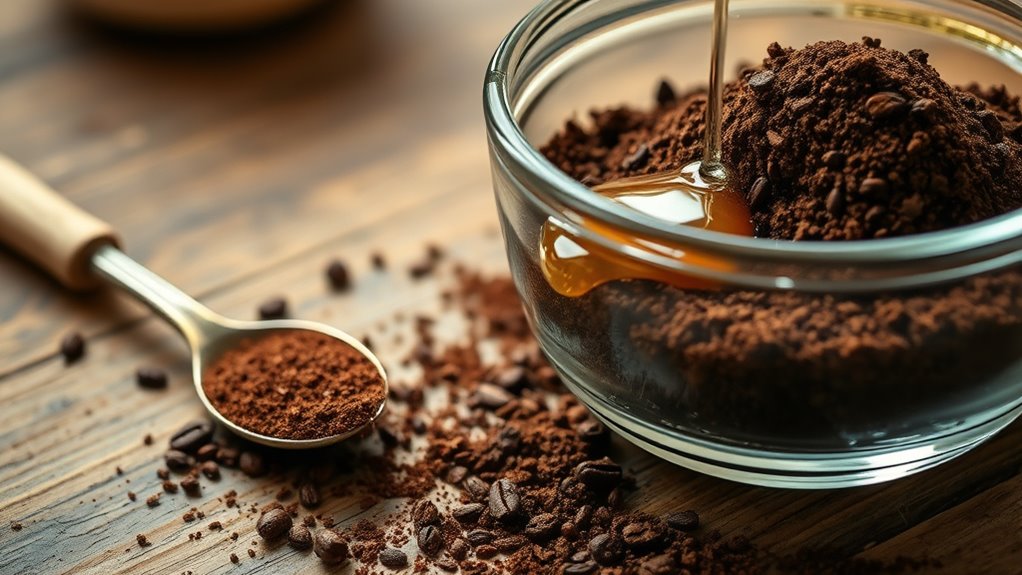 coffee grounds exfoliate skin