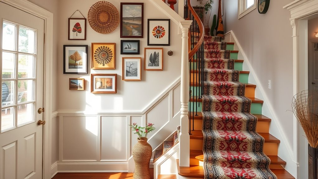 colorful staircase risers upgrade