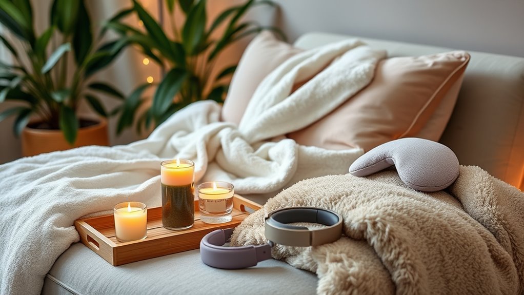 comfortable spa relaxation essentials