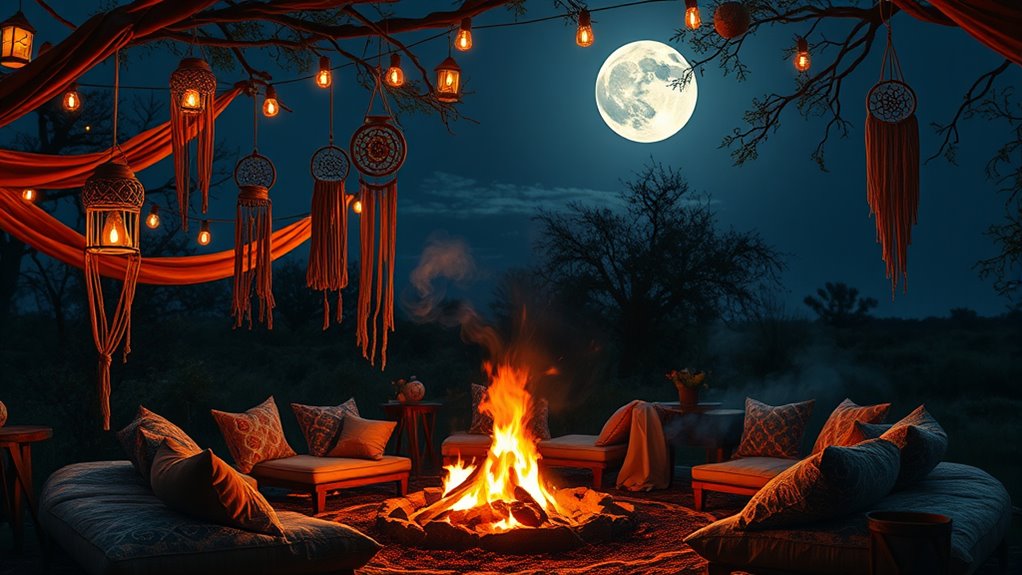 create mystical night lighting