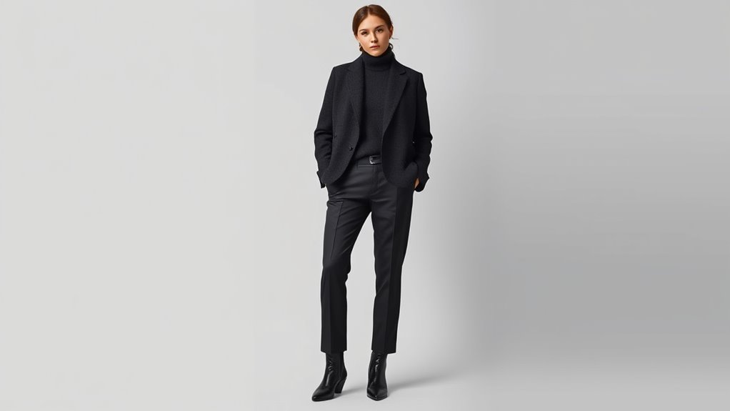 create textured layered outfits