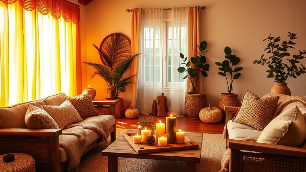 create warm cozy lighting