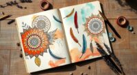 creative boho art journals