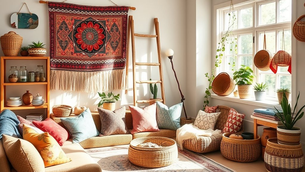 creative boho storage ideas