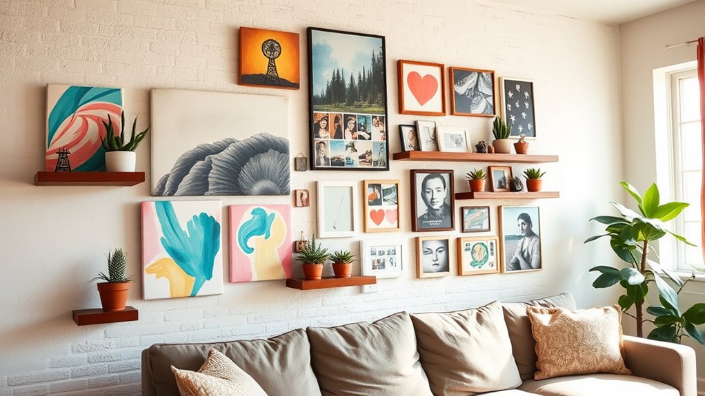 creative wall art arrangements