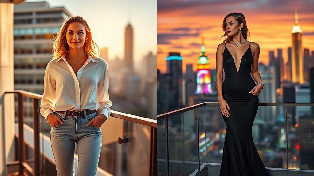 day to night outfit transition