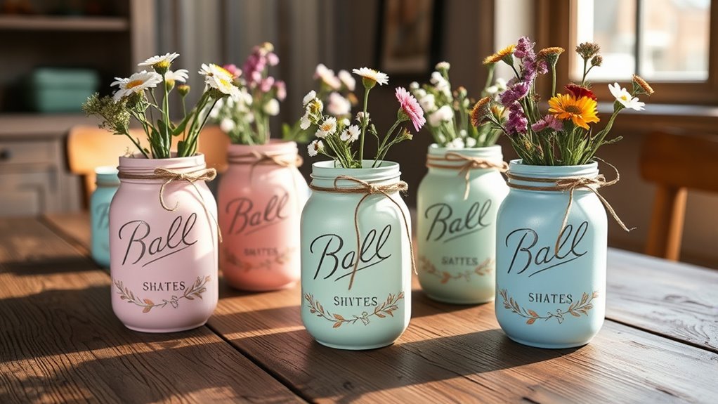 decorate with painted jars