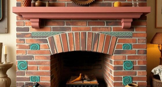 decorate with tiles or paint