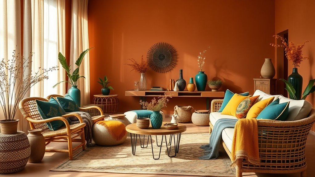 earthy tones and natural textures