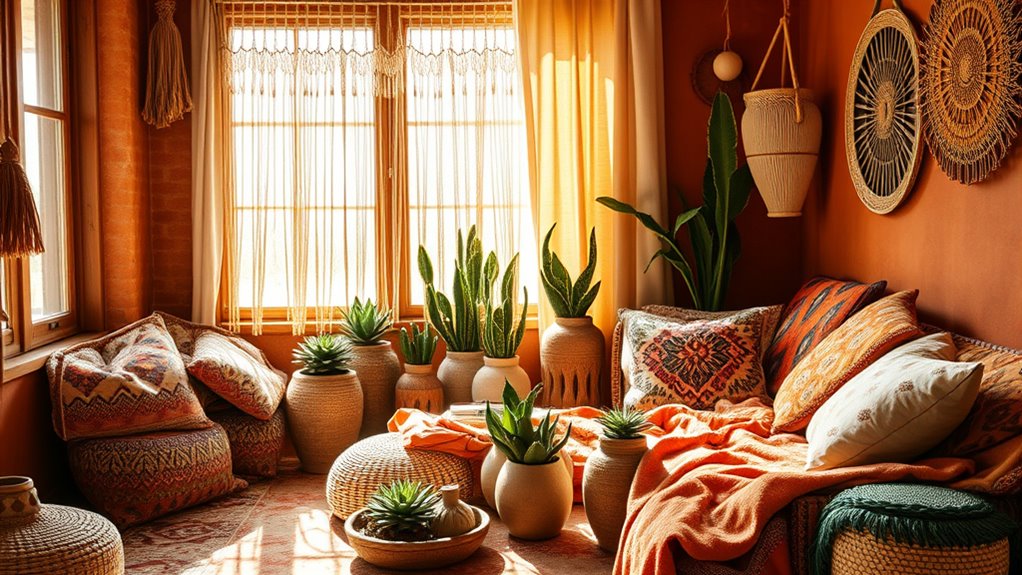 earthy tones with minimalist elegance