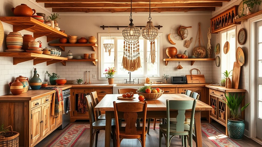 eclectic colorful boho decor