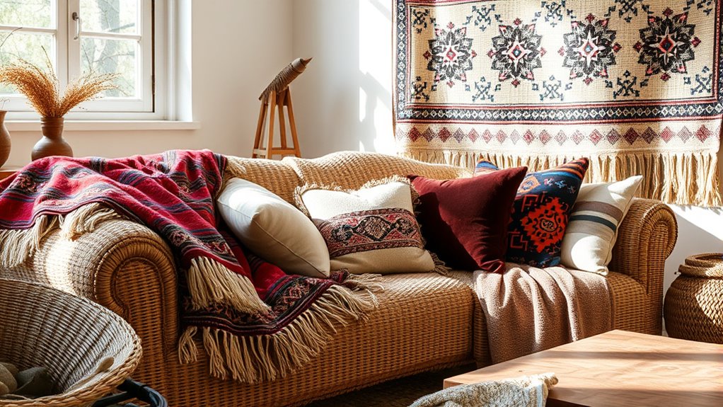 eclectic textile layering techniques