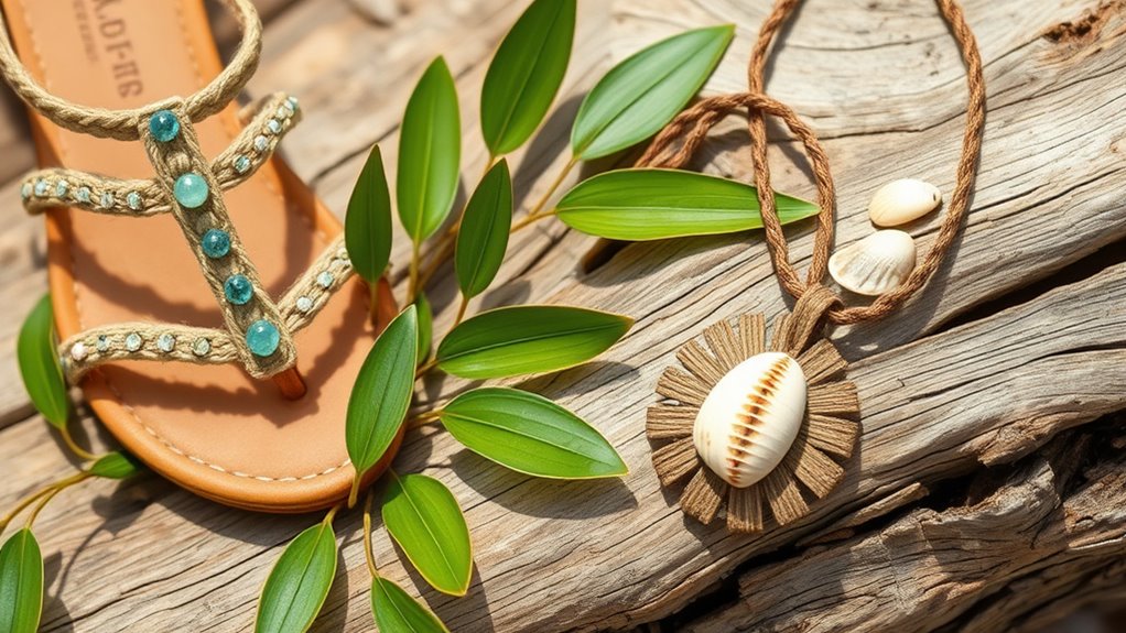 eco friendly jewelry and footwear