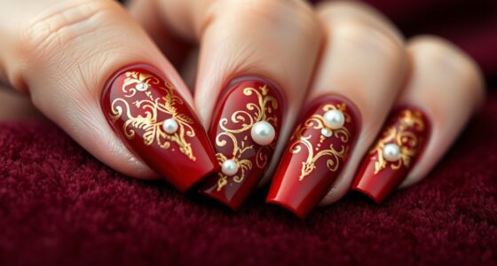 elegant detailed nail designs