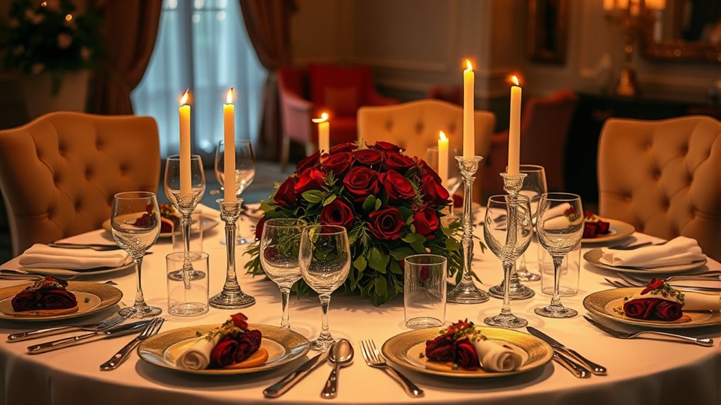 elegant luxurious dinner hosting