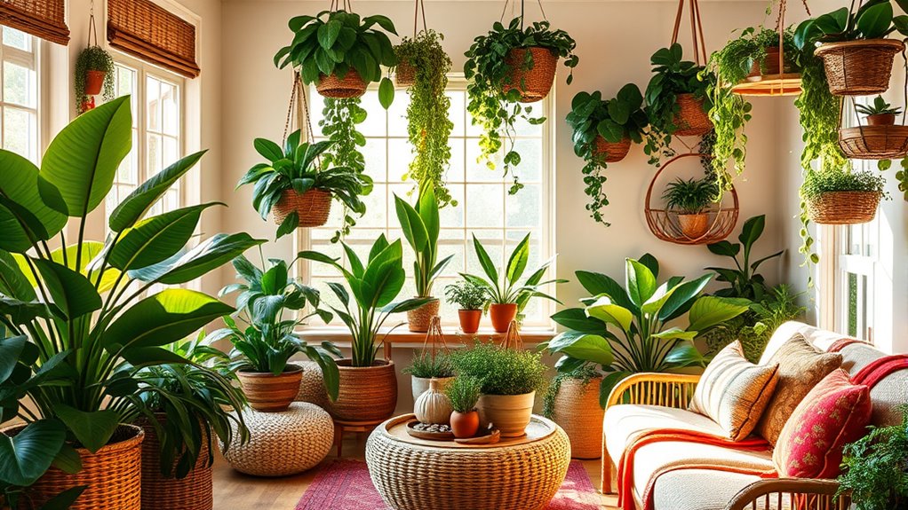 enhance with cozy greenery
