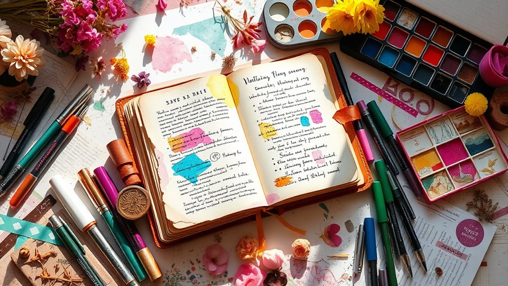 essential boho journaling supplies
