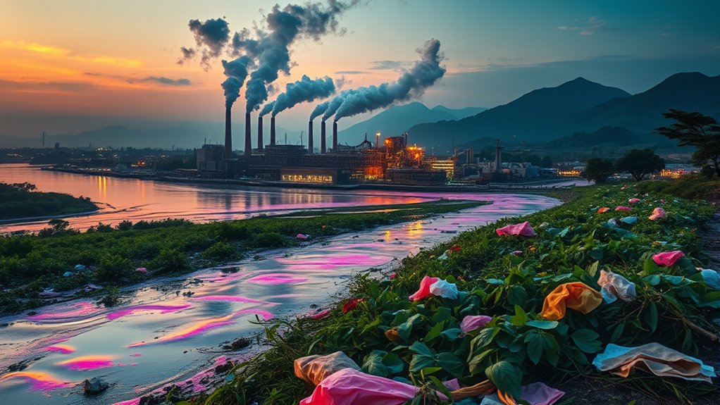 fashion factory water pollution