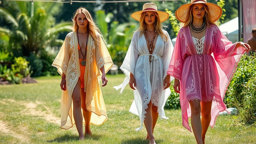 flowy festival kimono accessories