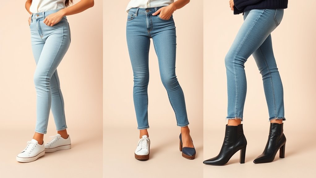 footwear styles transform denim looks