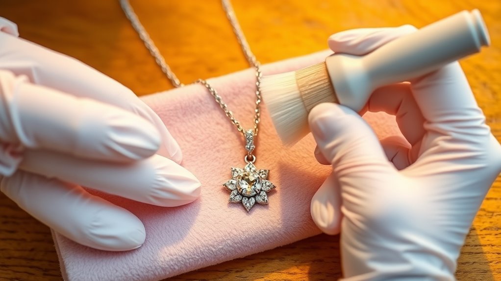 gentle cleaning preserves jewelry