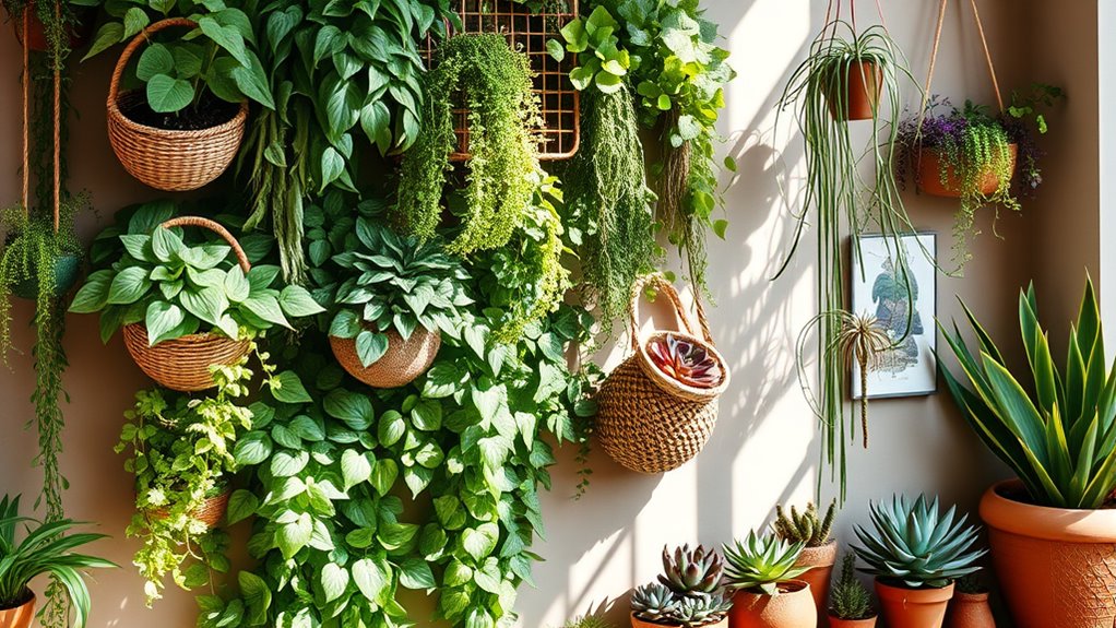 indoor vertical garden installation