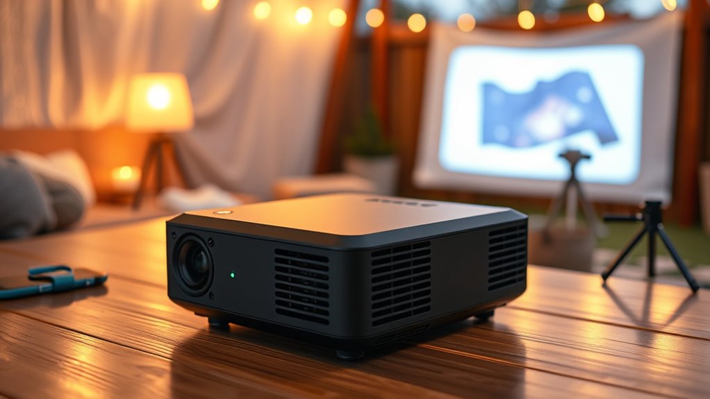 key portable projector factors