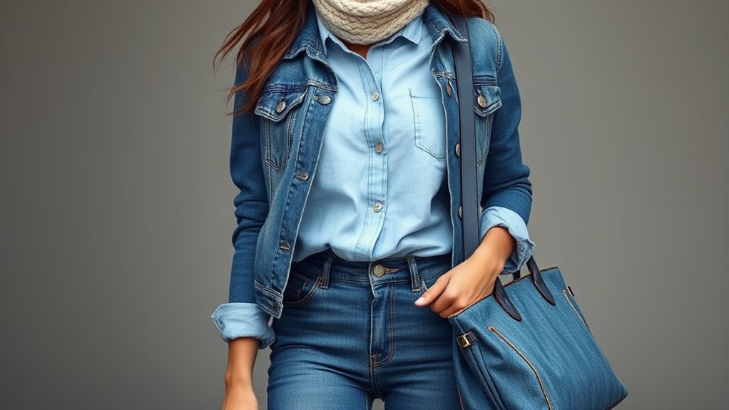 layered denim styling tips