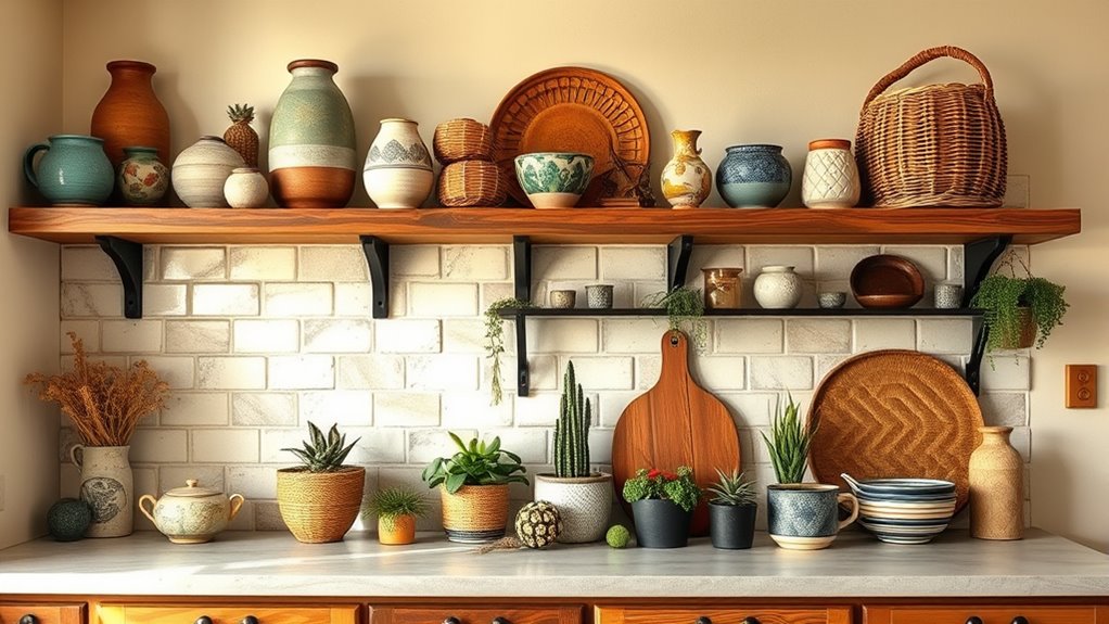 layered eclectic boho decor