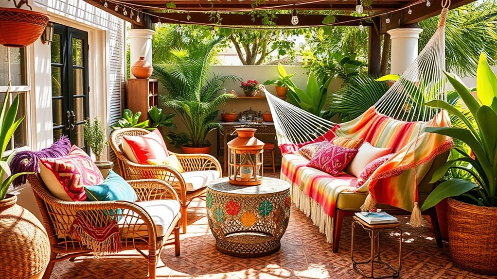 layered eclectic textile patterns