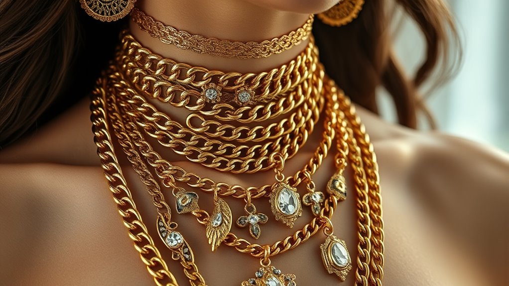 layered jewelry for maximal impact