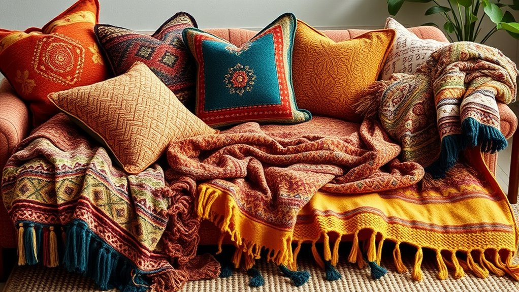 layered textured cozy decor