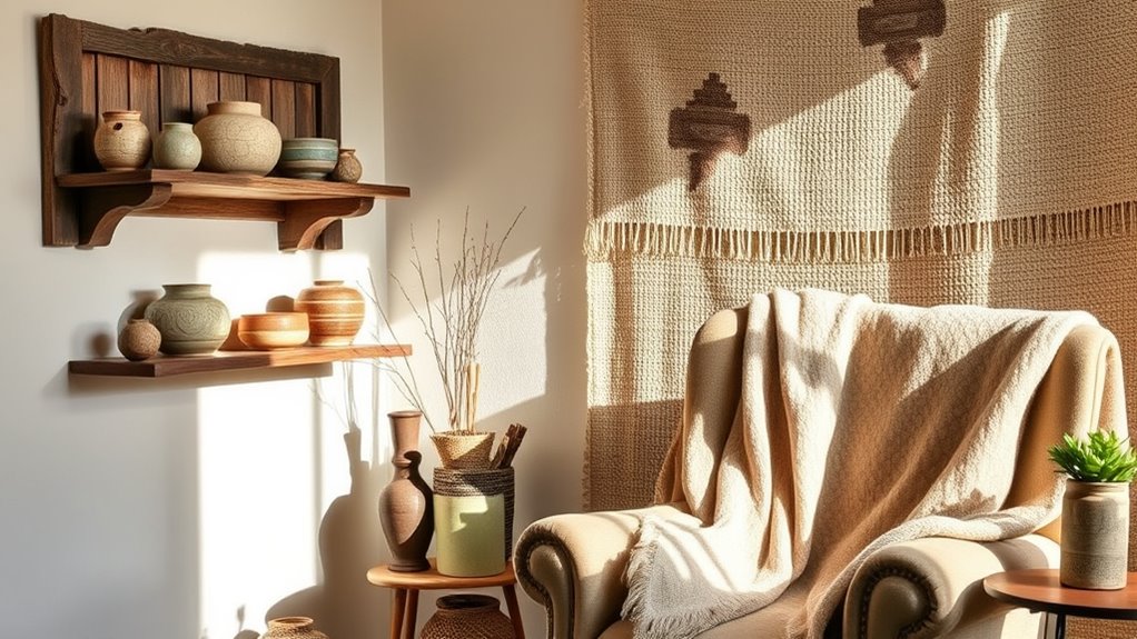 layered textures and warm lighting