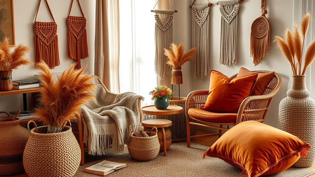 layered textures for cozy decor