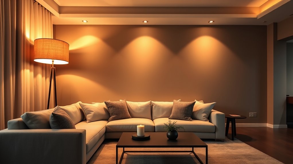 layered warm ambient lighting