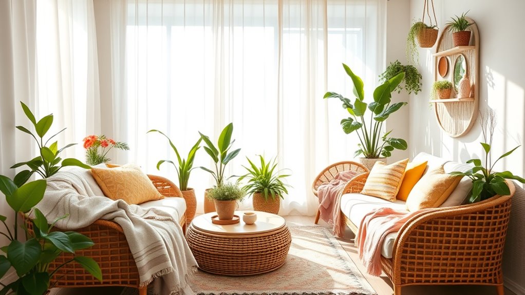 light airy sunlit curtains