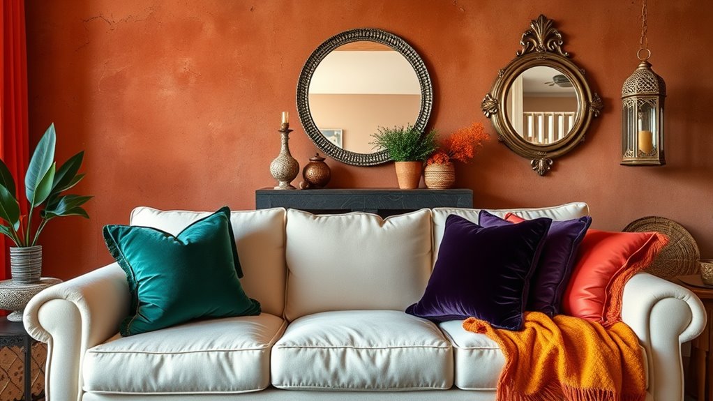 luxurious jewel tone decor