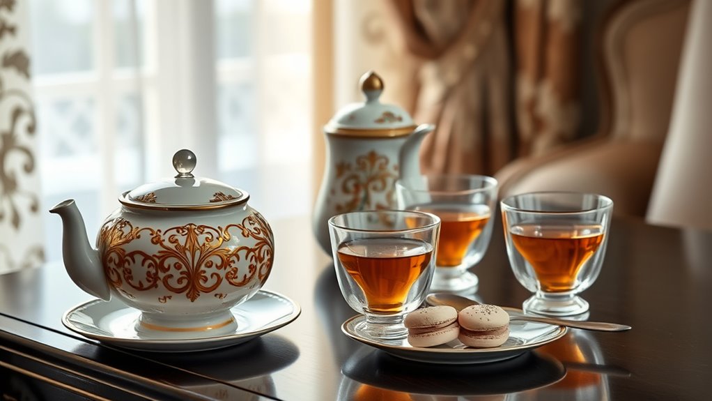 luxurious tea drinking experience