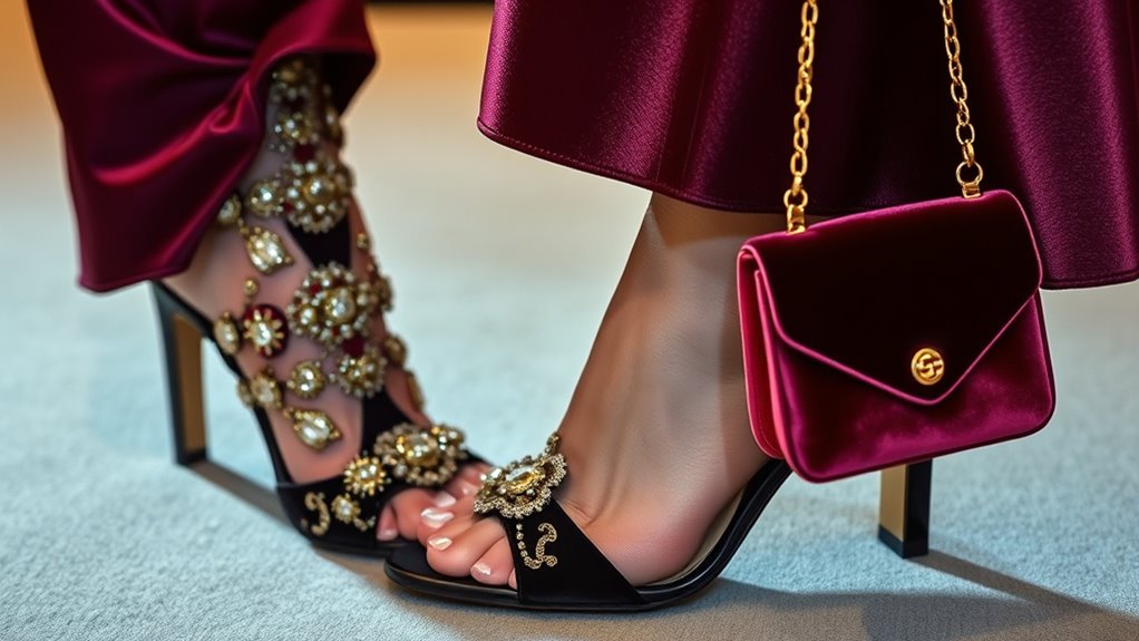 luxurious textured fashion accents