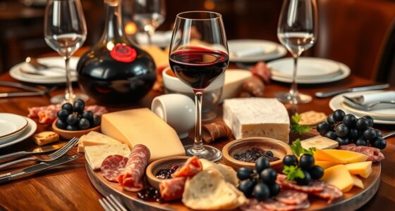 luxury food and wine pairings