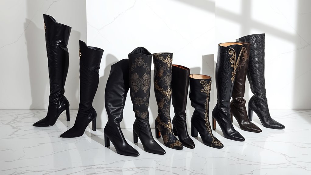 luxury stylish footwear selection